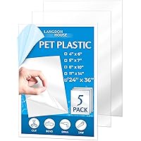 Vista 9 de Langdon House - Paneles de vidrio de plástico flexible PET - 4 x 6 x 0.03 pulgadas, transparente, paquete de 10 - Hoja delgada de plexiglás