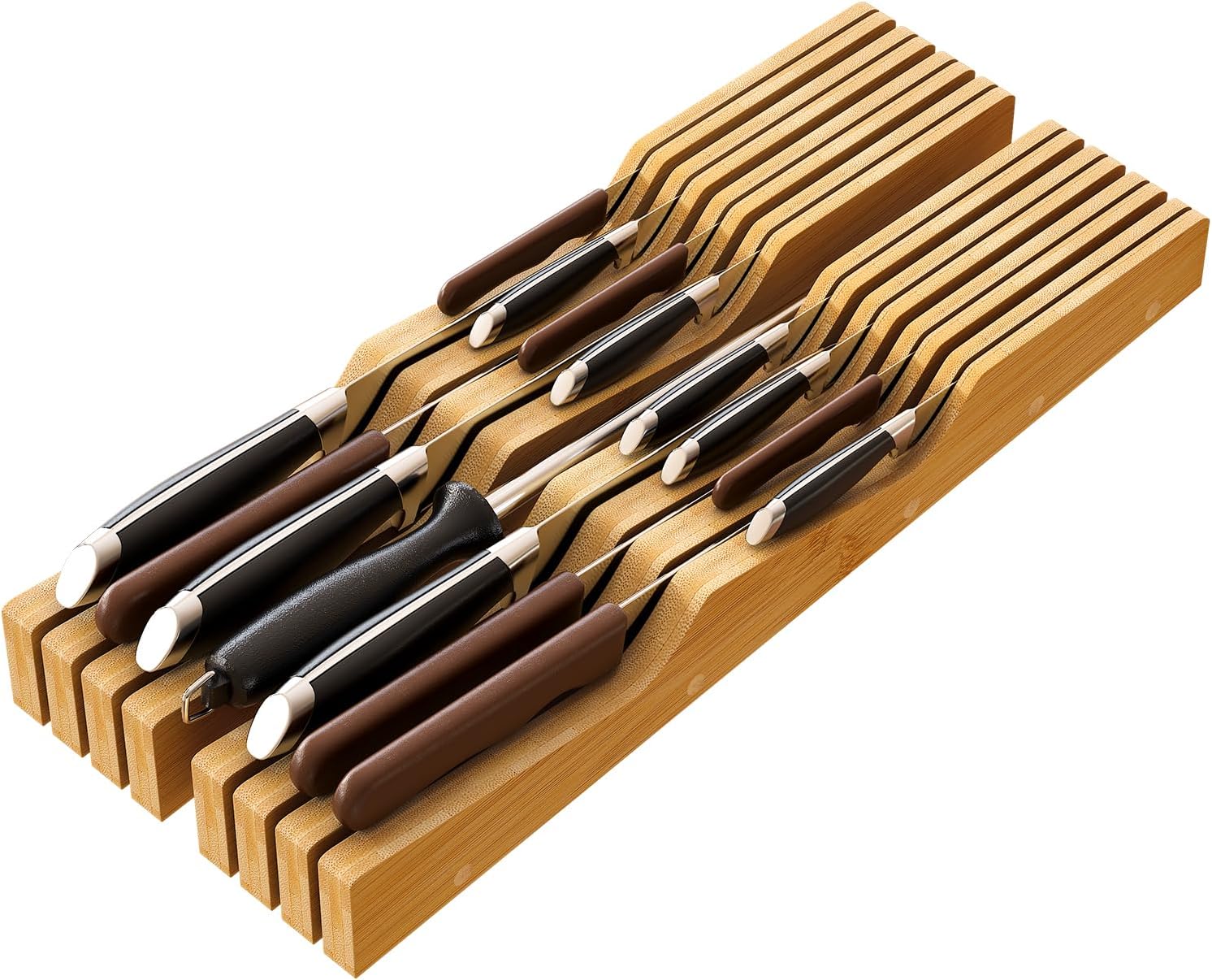ZWILLING drawer Knife Organizer, 12 slot, Natural Cutlery