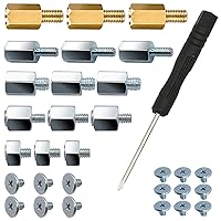 Vista 1 de Kit de tornillos de montaje PCIe NVMe M.2 SSD para placas madre Asus Gigabyte ASRock Msi, 30 piezas