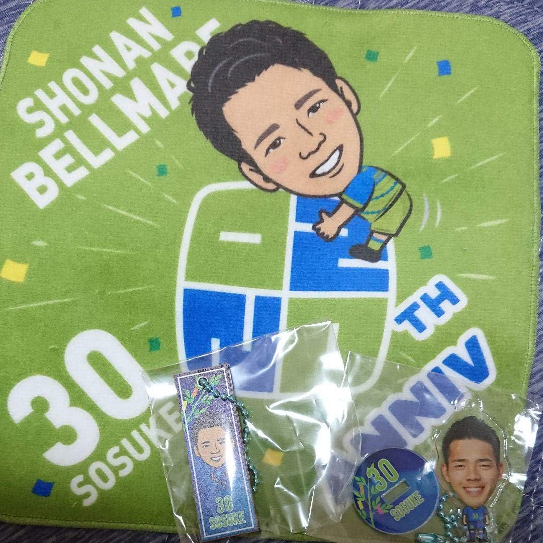 Amazon Co Jp 湘南ベルマーレ 柴田選手 ２０周年ミニタオル 七夕ユニフォームアクリルスタンド 短冊キーホルダー 3点セット スポーツ アウトドア