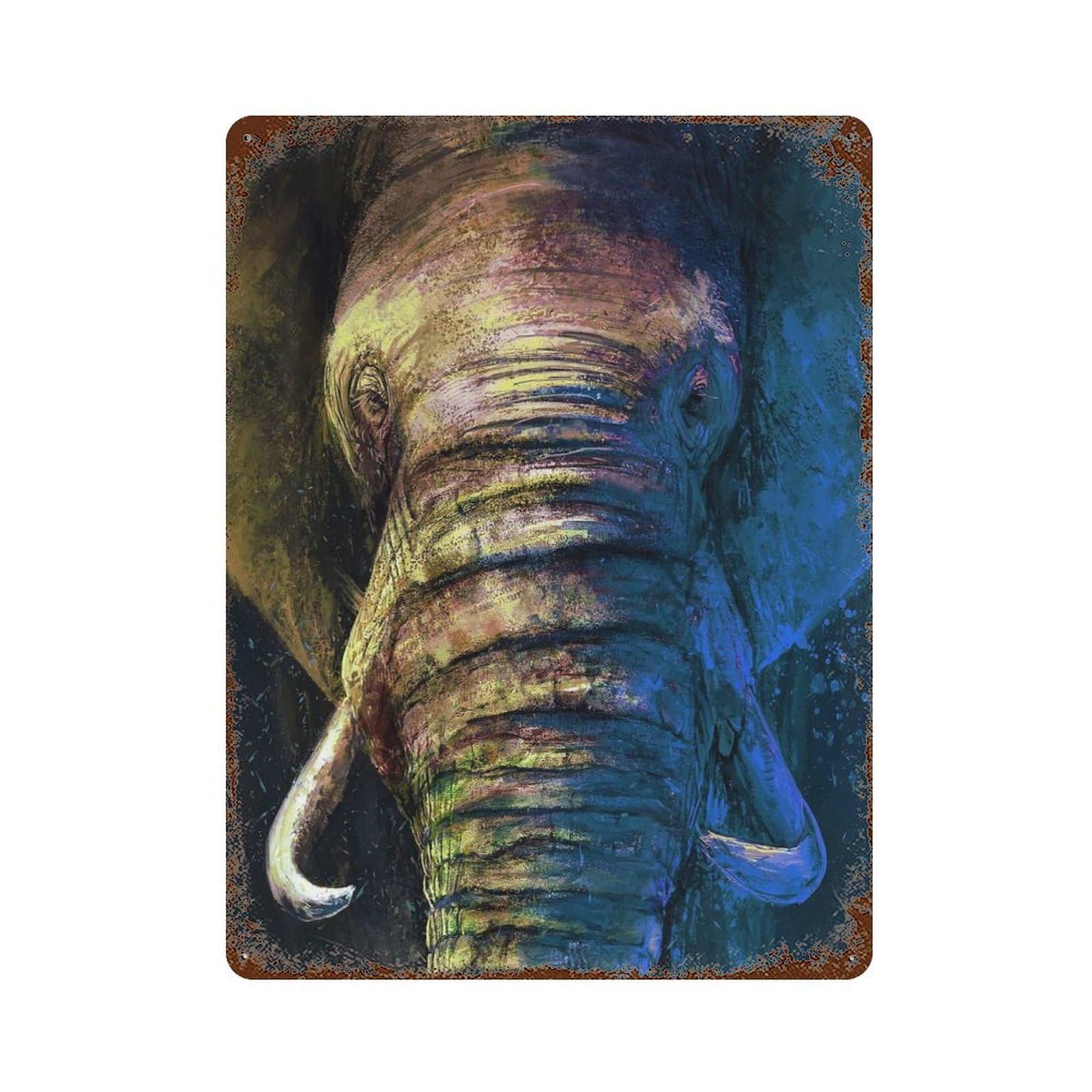 Retro Metal Sign Majesty 15.7"x11.8", Retro Wall Decor for Living Room, Hallway And Home Decor