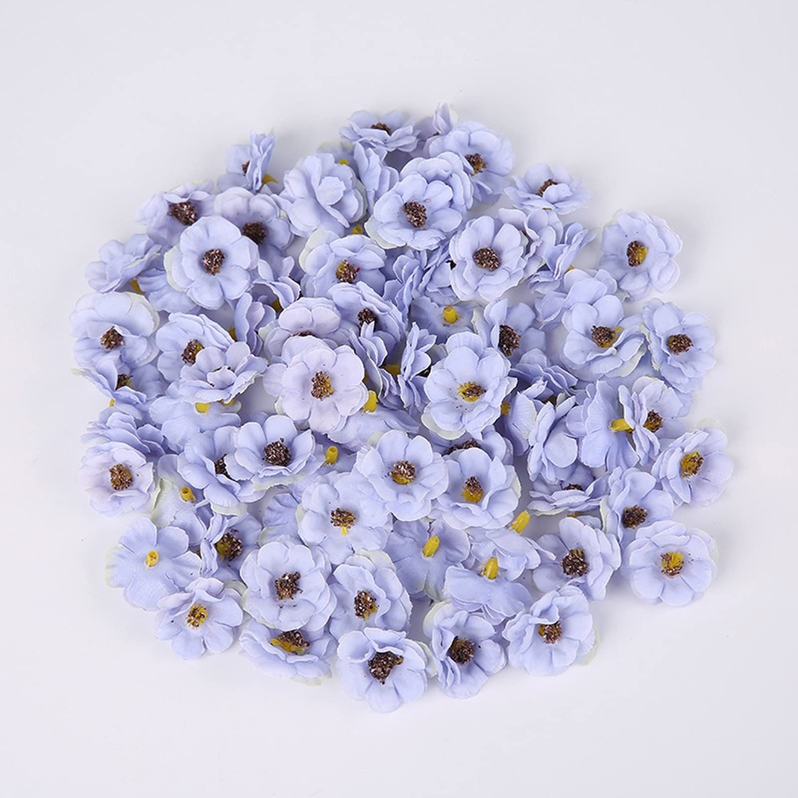 SBJKLYRN Simulated flowers, 50 Pcs 3cm Daisy Flower Heads Mini Silk for Wedding ation Christmas...