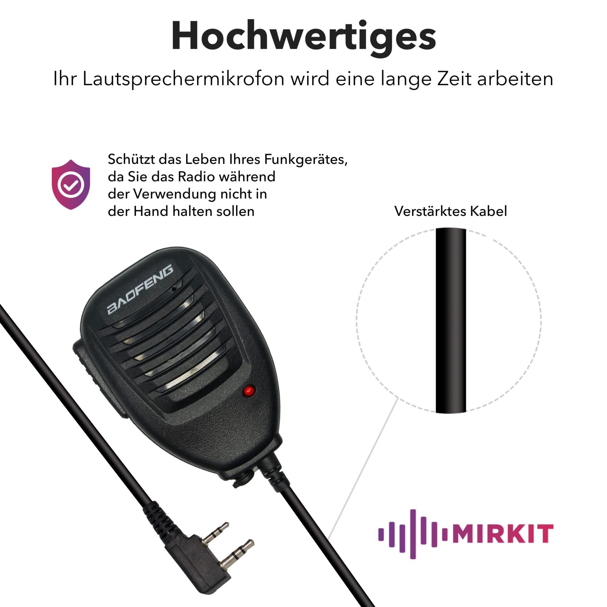 Mirkit Głośnik mikrofon do UV-mk5, UV-mk…