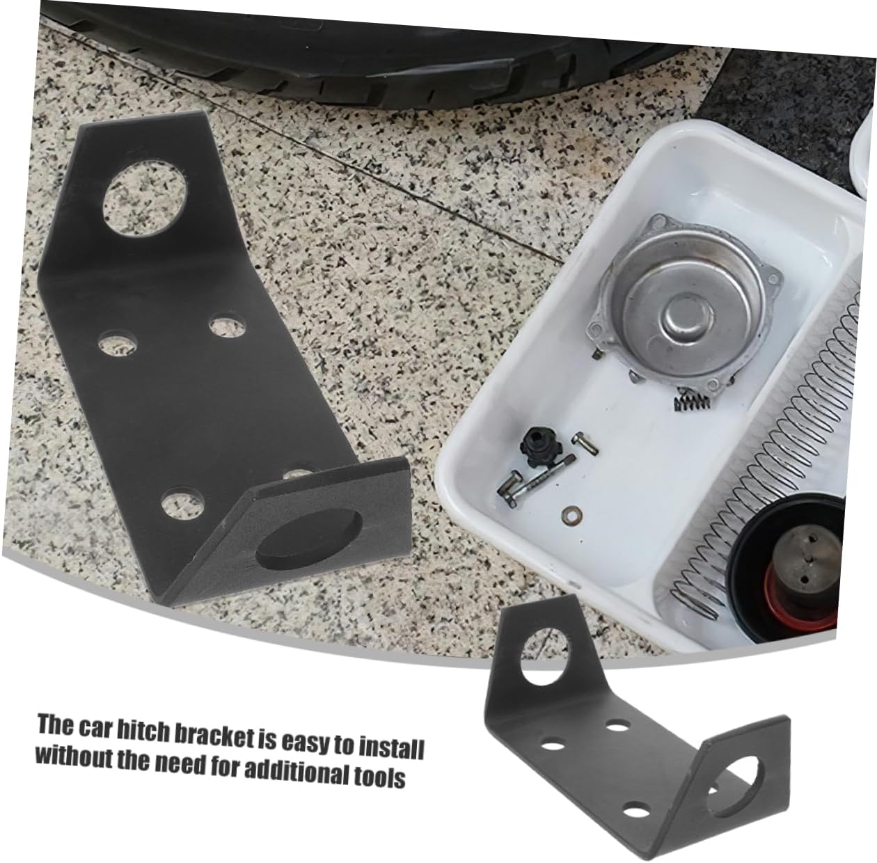 2pcs Receiver Trailer Hitch Winch Mount Plate Kit for Off-Road Vehicles Heavy Duty Winch Mount Bracket