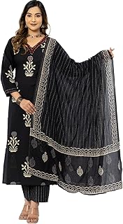rytras Women Straight Kurta with Palazzos and Dupatta Price In India