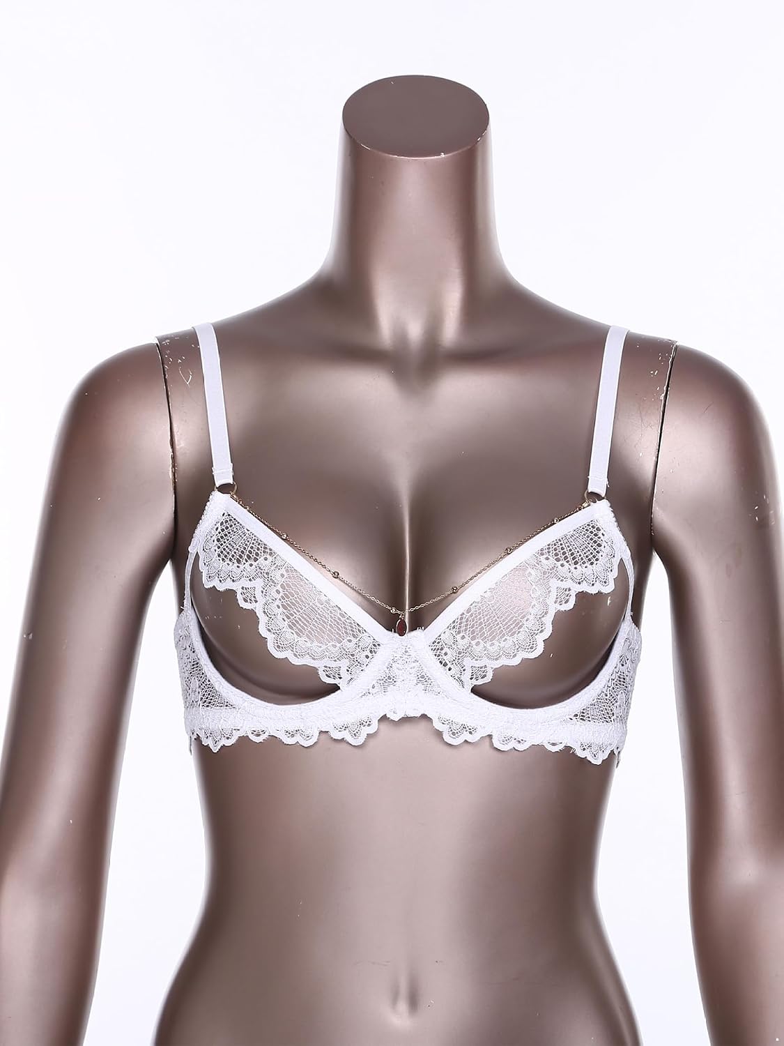 Adult Women's Open Nipples Unlined Bra Adjustable Shoulder Straps Hollow Cage Bra Tops Clubwear