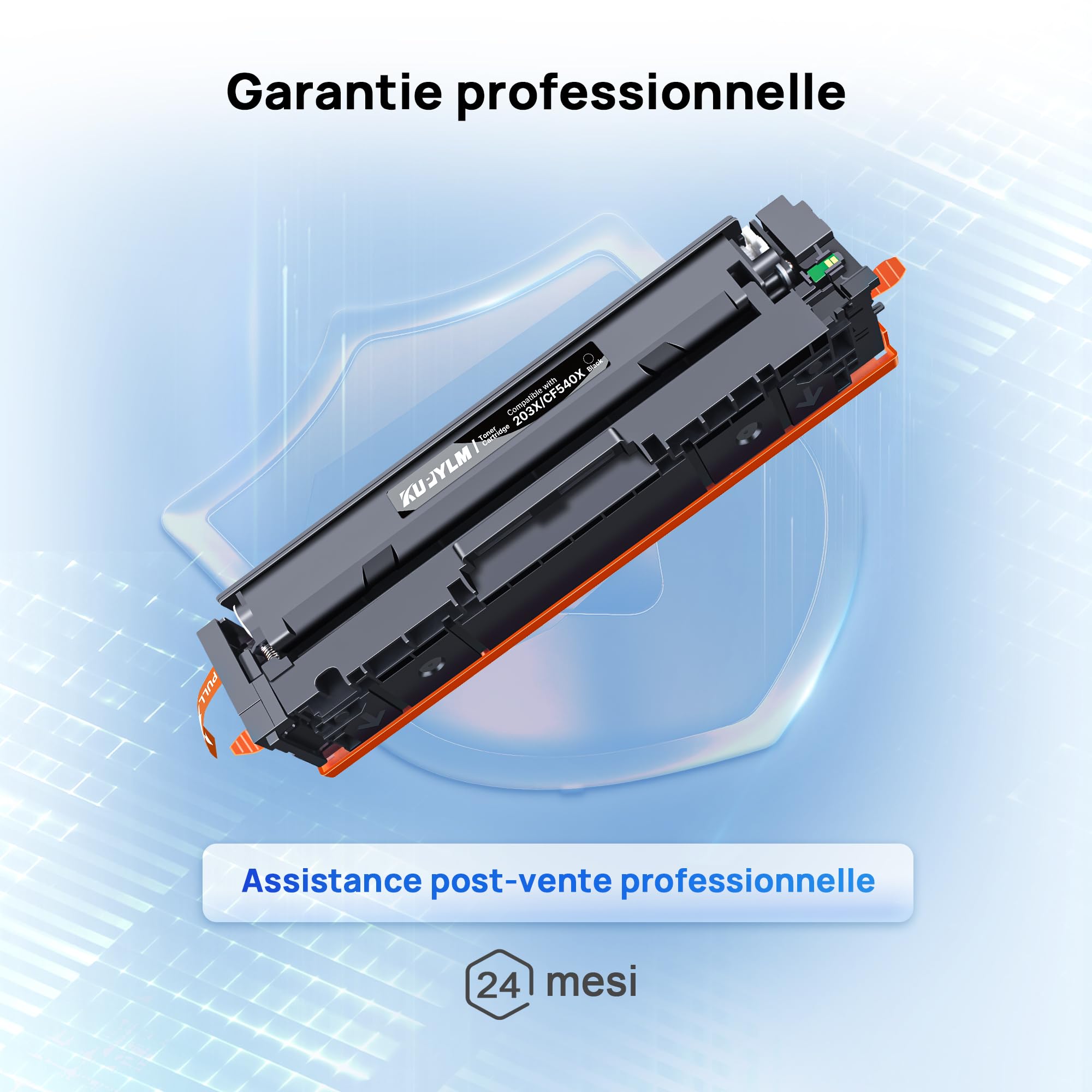 203X 203A Compatible pour HP Color LaserJet Pro MFC M281fdw M281fdn M280nw | Compatible pour Toner HP Color LaserJet Pro MFC M281fdw M281fdn M280nw M254dw M254nw pour HP 203X jaune cf541x (4-Pack)