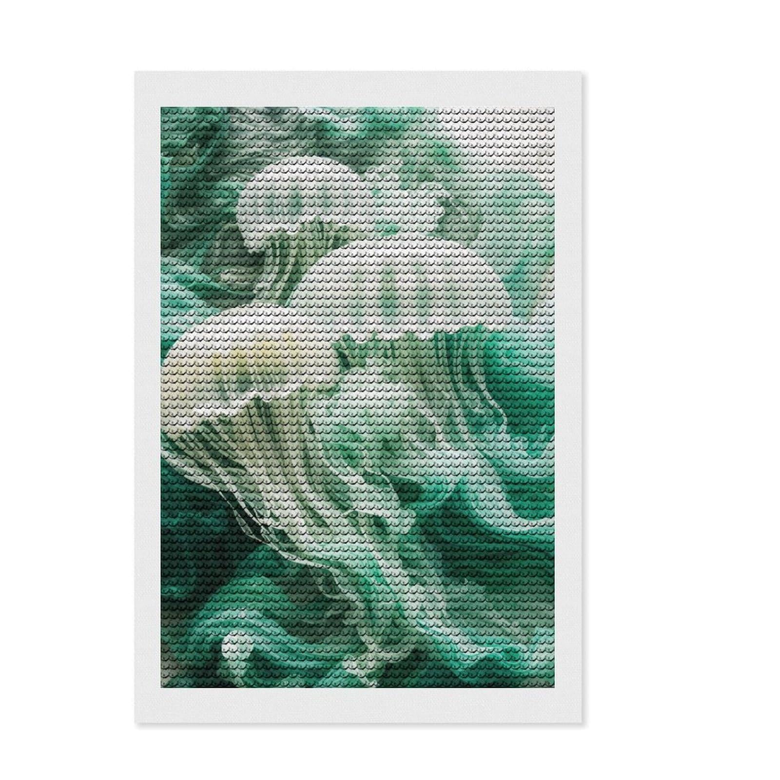 Junmoney Smoky Ethereal Jellyfish Diamond Art Canvas 8"x12", for Women, Bedroom Decor, Pleasing Wall Art Project, Birthday Gift, Simple to Start