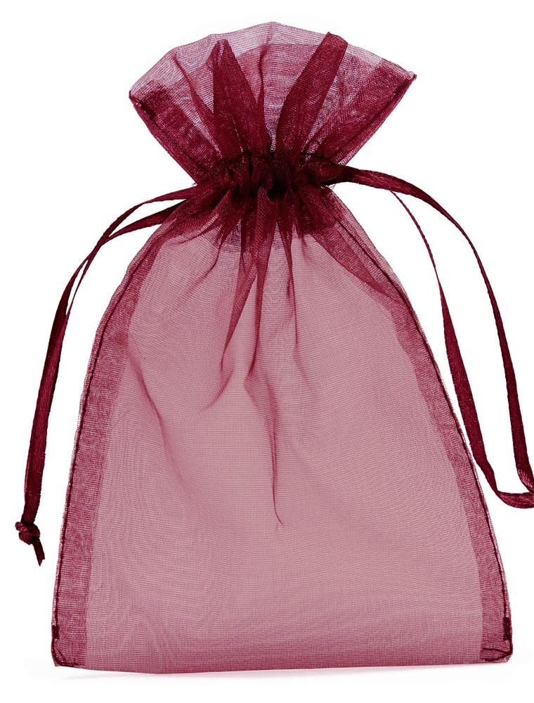 LOOKSGO – 50 Sacchetti Regalo In Organza Con Coulisse (15x23 Cm) – Per Bomboniere E Matrimoni