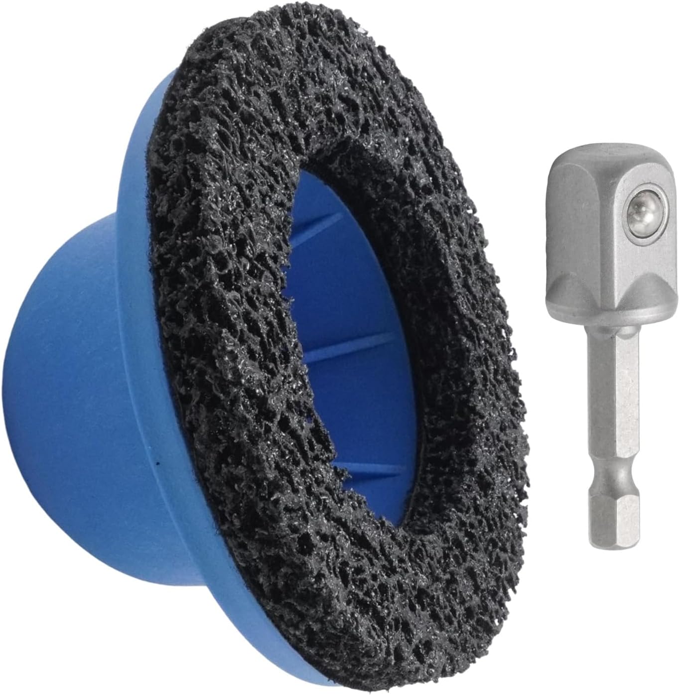 2-in-1 Wheel Hub Grinder & Cordless Screwdriver, Includes 150mm Grinding Disc for 1/2" Impact Wrench, for Car Rotor and Rim Surfaces Cleaning