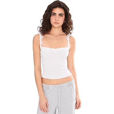 Free People Spring Fever Cami white alyssum