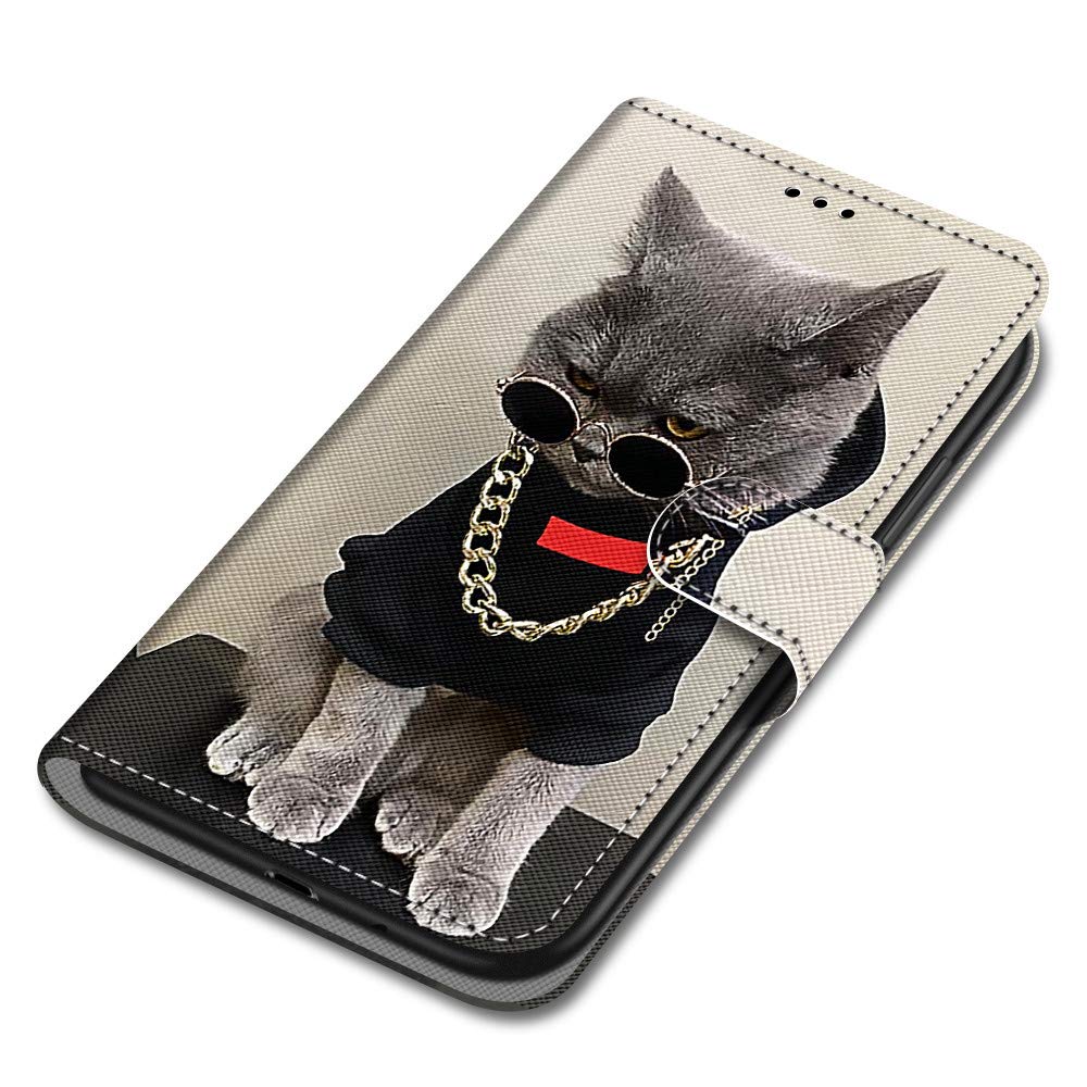 Verco custodia per Honor 7x, Case per Huawei 7x Cover PU Pelle Portafoglio Protettiva, Nero