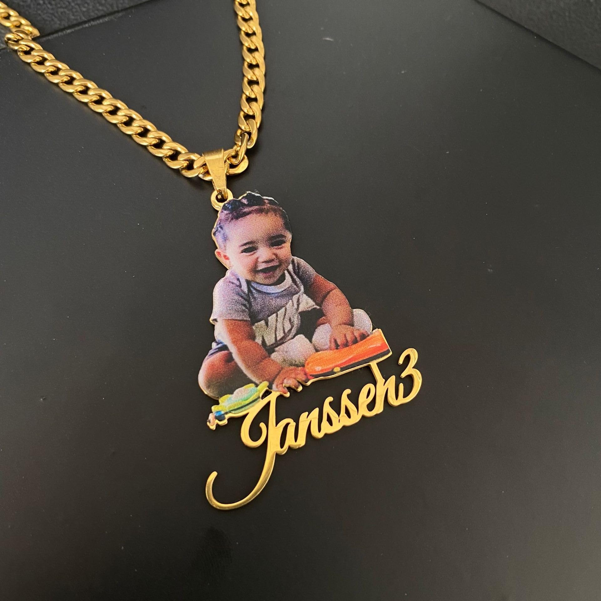 Collana con ciondolo con immagine personalizzata, Collana con immagine personalizzata Collana con foto personalizzata Collana con ciondolo con immagine a colori