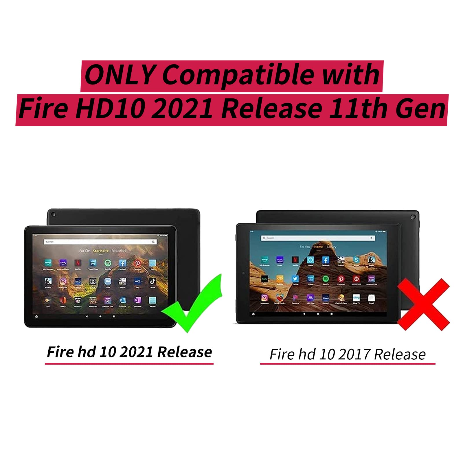 Cover per all-New Fire HD 10 & Fire HD 10 Plus (10.1, 11th