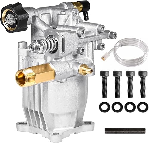YAMATIC 3/4'' Shaft Horizontal Pressure Washer Pump 3400 PSI 2.5 GPM Replacement Pump for Power Washer Compatible with Homelite, Troybilt, Simpson, Karcher, Honda GC160 GC190, AR RMV 2.5G30