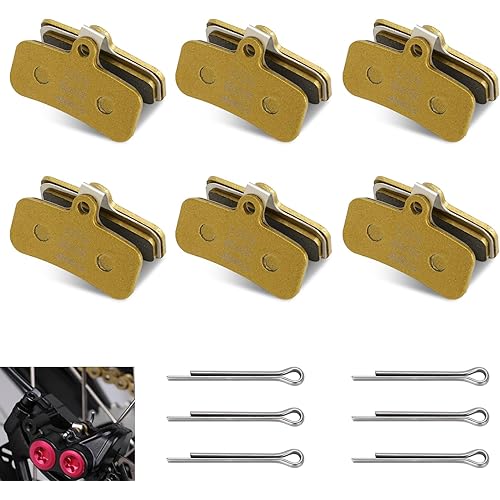 Brake Pads Front and Rear Compatible with Surron Light Bee X and S Talaria Sting MX3 MX4 XXX Segway X260 X160 Electric Dirt Bike Sur-Ron LBX LBS Dirt E-Bike Parts - 6 Packs