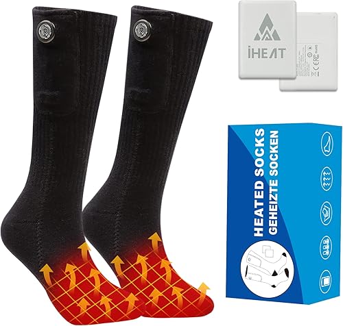 Calcetines calefactables, calcetines térmicos para hombres y mujeres, calcetines eléctricos recargables mejorados con 5000 mAh, calentadores disponible en Yaxa Colombia