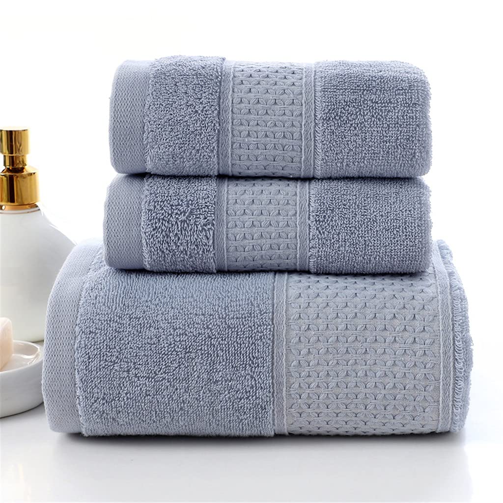 100 Cotton Bathroom Towel Sets Soft Highly Absorbent Shower Towel Large Beach Towel Green Color B Size 3