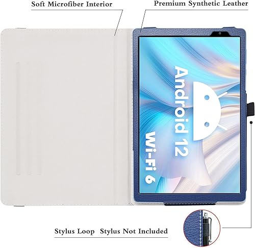 Miniatura 5 de Bige Funda giratoria para Vortex T10M, funda Vortex T10, soporte giratorio de 360 grados con bonito patrón para tabletas TECLAST P26TVortex