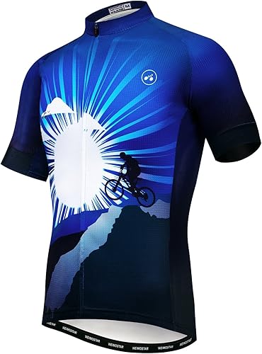 Vista 91 de Hotlion Verano Ciclismo Jersey Hombres Mountain Bike Jersey Secado rápido Bicicleta Camisa Manga Corta Ciclismo Ropa