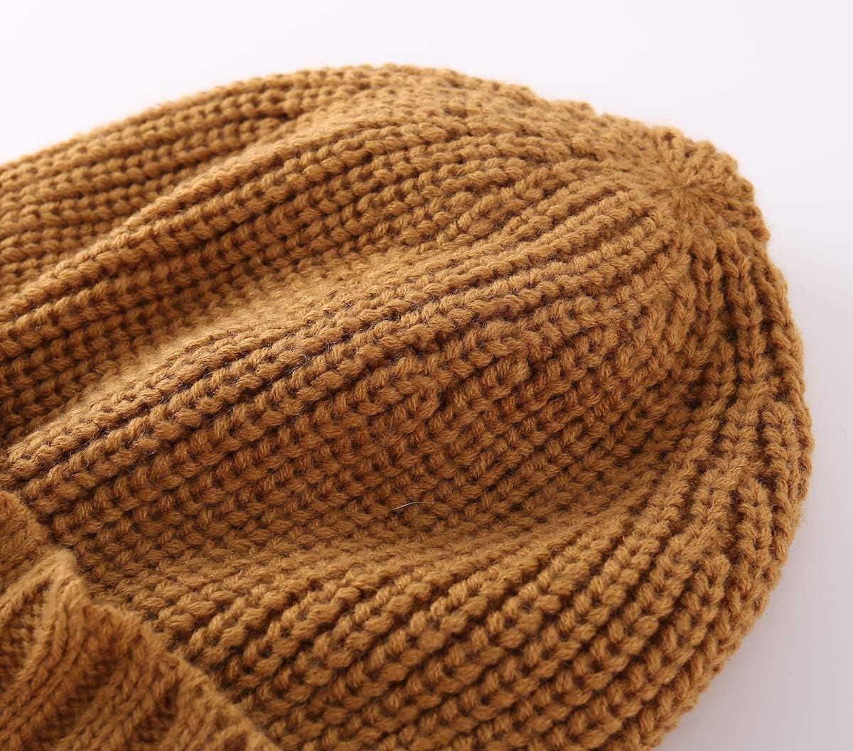 Home Prefer Men's Winter Hat Thick Knit Beanie Cap with Visor Newsboy Beanie Hat - Image 5