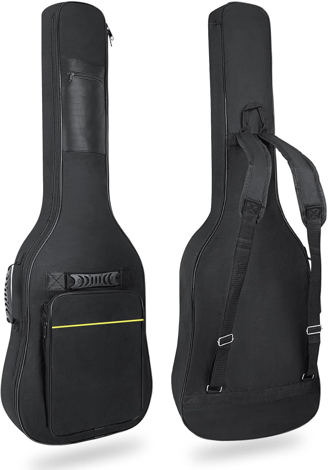 MUZTOP 39 40 Inch Electric Guitar Gig Bag 0.35 Inch Waterproof Thick Padding Backpack Soft Electric Guitar Case Dual Adjustable Shoulder Strap Pocket