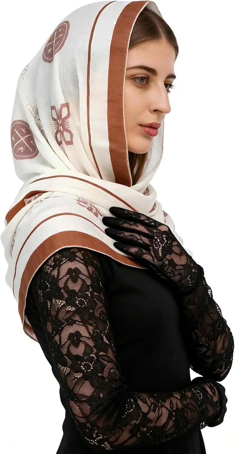 Church Veil 100% Cashmere, Catholic Women's Scarf for All Ages, Extra Large Chapel Worship Shawl, Seasonal Wrap