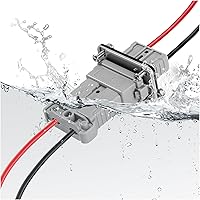 Vista 11 de Ip68 Impermeable 50 amperios 6-8 calibre Conector de Cable de Batería para Conexión/Desconexión Rápida, Kit de Conector de Cable de Puente