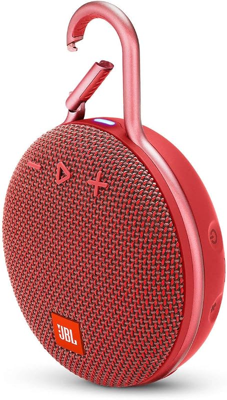 Bluetooth inalámbrico portátil IPX7 resistente al agua JBL Clip 3 - Rojo (renovado)