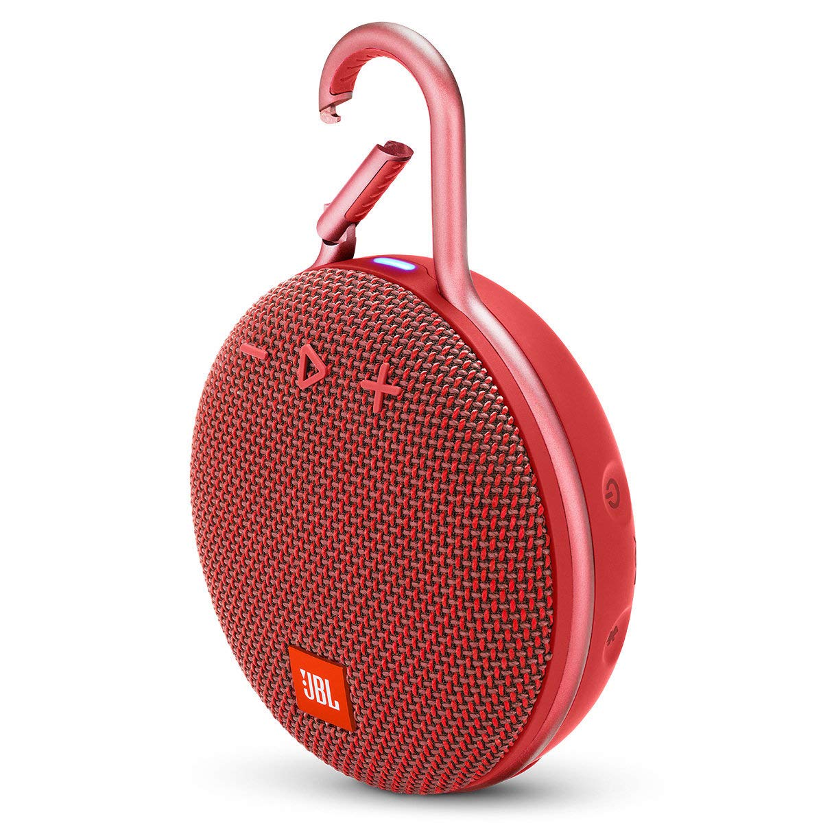 JBL Clip 3 Portable IPX7 Waterproof Wireless Bluetooth - Red Renewed