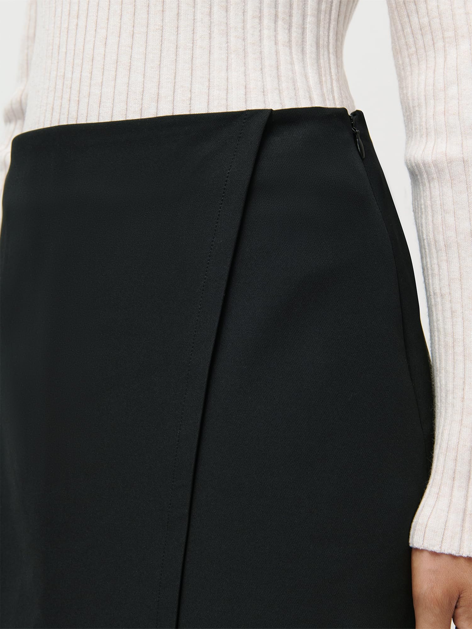 LeGer Shanice Skirt - Rock Damen mit Wickel-Optik - High-Waist-Schnitt - Minirock im cleanen Look - Mode für Damen - by Lena Gercke - Gr. 34-44