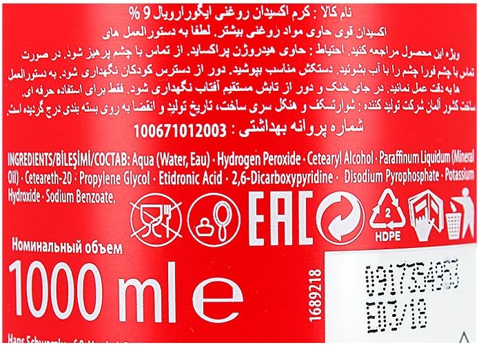 Schwarzkopf - ROYAL IGORA LOC ACTIV 9% 30 VOL 1000 ml