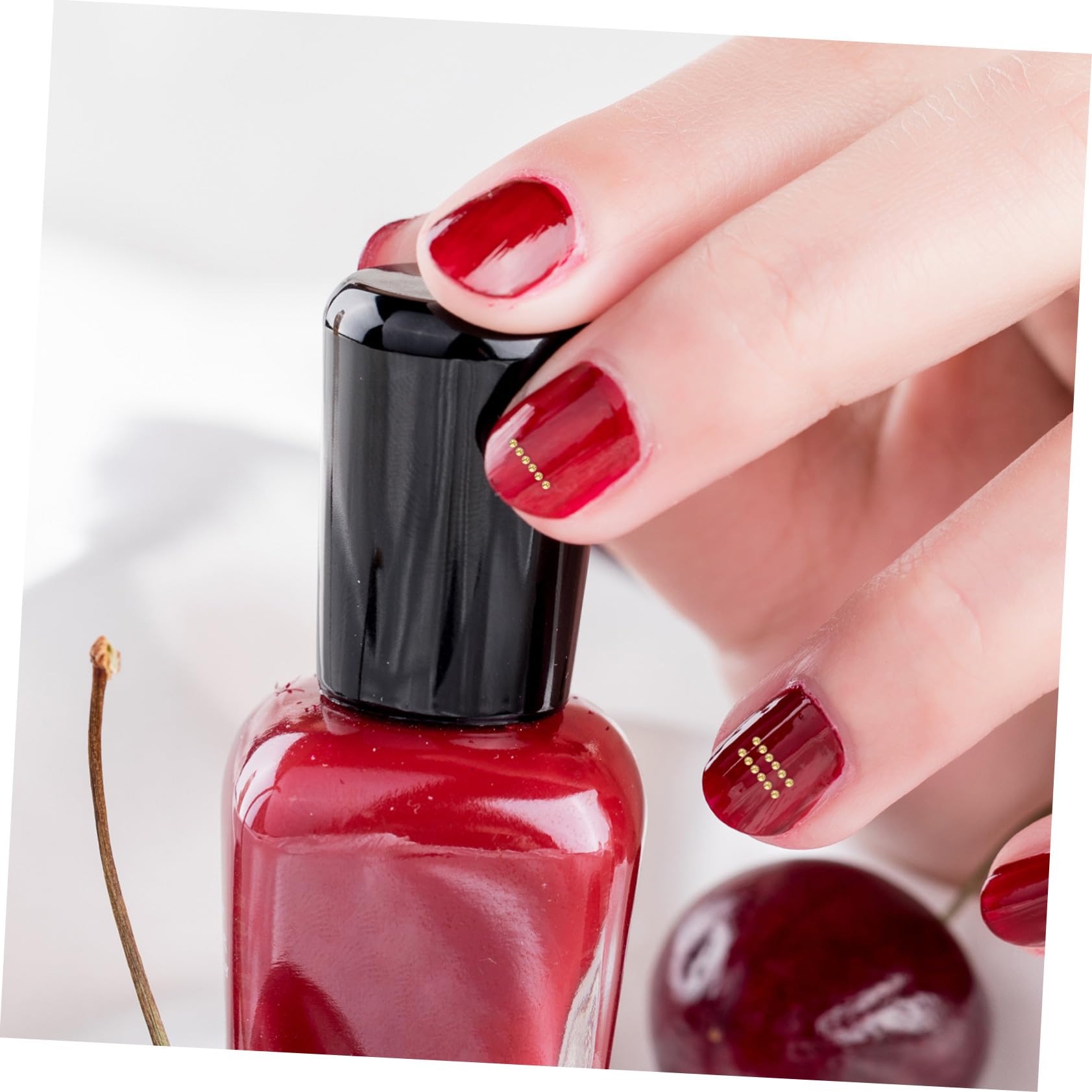 LIFKOME Metalliche per Unghie Dorate Piccole Sfere Decorative Resistenti e Adattabili per Nail Art Te per Manicure Creativa e Accessori Donna