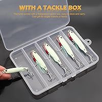 Vista 11 de Fishing Jigs Metal Fishing Spoons Lures, Blade Bait Spinner Long Casting Jigging Spoon Lure Vertical Hard VIB Swimbait for Walleye Bass Trout
