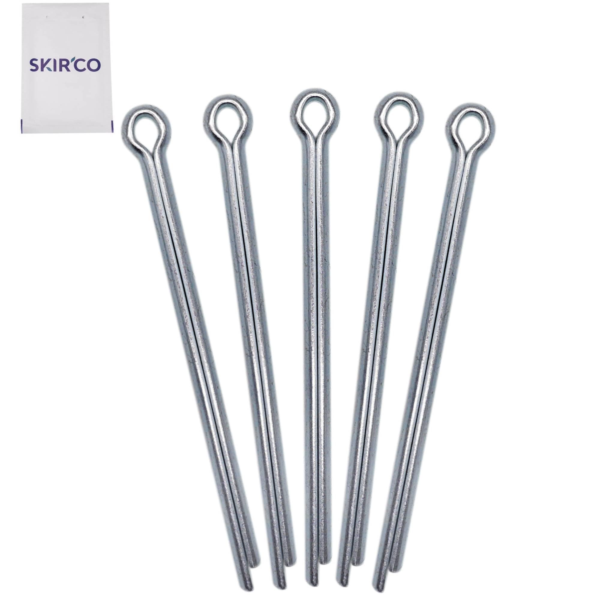 SKIR'CO (8 pcs) Zinc Plated Steel Cotter Pins 8 x 125 mm, Split Pins, DIN 94, Metal Cotter Pins - Image 2