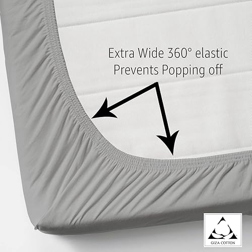 Miniatura 3 de Juego de sábanas divididas tamaño King para cama ajustable, sábanas de algodón Giza para cama ajustable Split King, juegos de sábanas Giza de 400