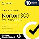 Norton 360 for Amazon, Antivirus software for up to 10 Devices with Auto Renewal