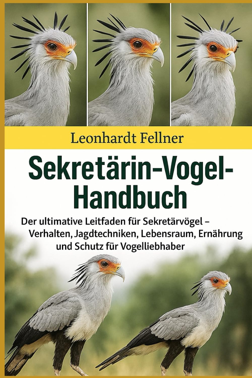 SEKRETÄRIN-VOGEL-HANDBUCH: Der ultimative Leitfaden für Sekretärvögel – Verhalten, Jagdtechniken, Lebensraum, Ernährung und Schutz für Vogelliebhaber