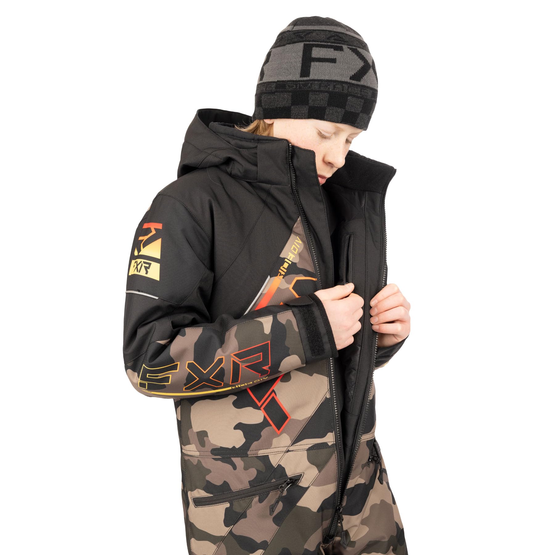 Amazon.co.jp: FXR ユース CX スノーモービル モノスーツ