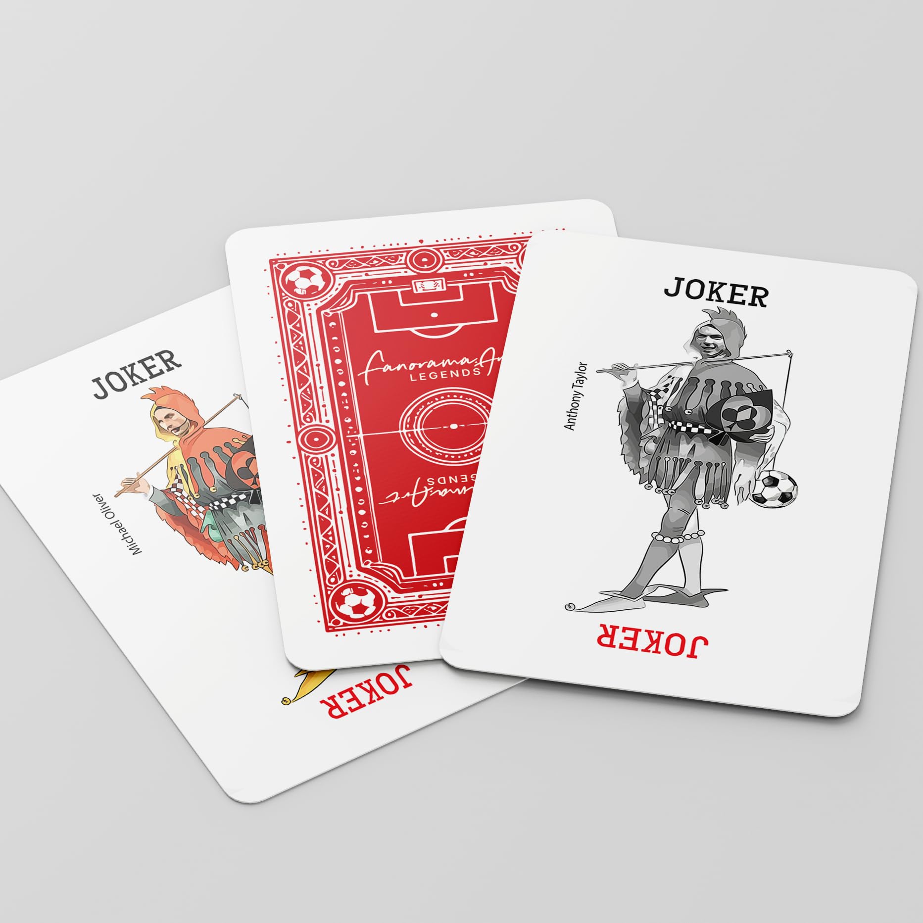 Fanorama art Playing Cards - Liverpool Illustrated cards, Red and White, 74mm x 102mm - Image 3