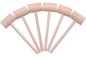 Mallet Hammer: 6-Pack Beechwood Precision Seafood Splintering Crackers