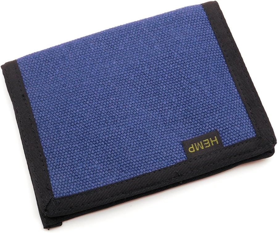 Hempmania Hemp Bi-fold Wallet - Black Eco-Friendly Canvas Wallet With Zipper Pocket - View #2
