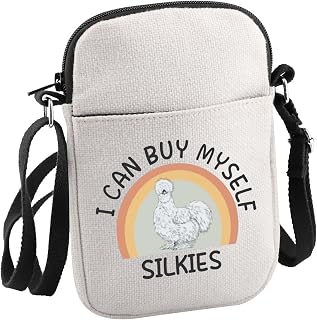 Silkie Chicken Gift I Can Buy Myself Silkies Crossbody Bag Poultry Enthusiast Gift For Women