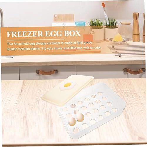 Miniatura 9 de 1 compartimento apilable para huevos, nevera, organizador de huevos, soporte para huevos frescos, almacenamiento en refrigerador y diseño de ahorro