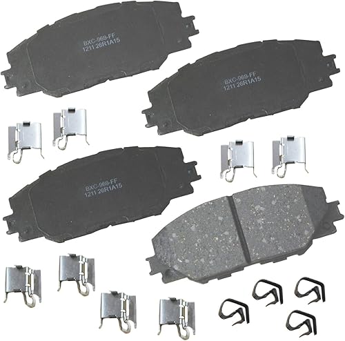 Miniatura 380 de Pastillas de freno delanteras cerámicas Bendix Premium SBC11 para modelos seleccionados Dodge Dart, Ford Fairlane, Falcon, Sedan Delivery, Mustang