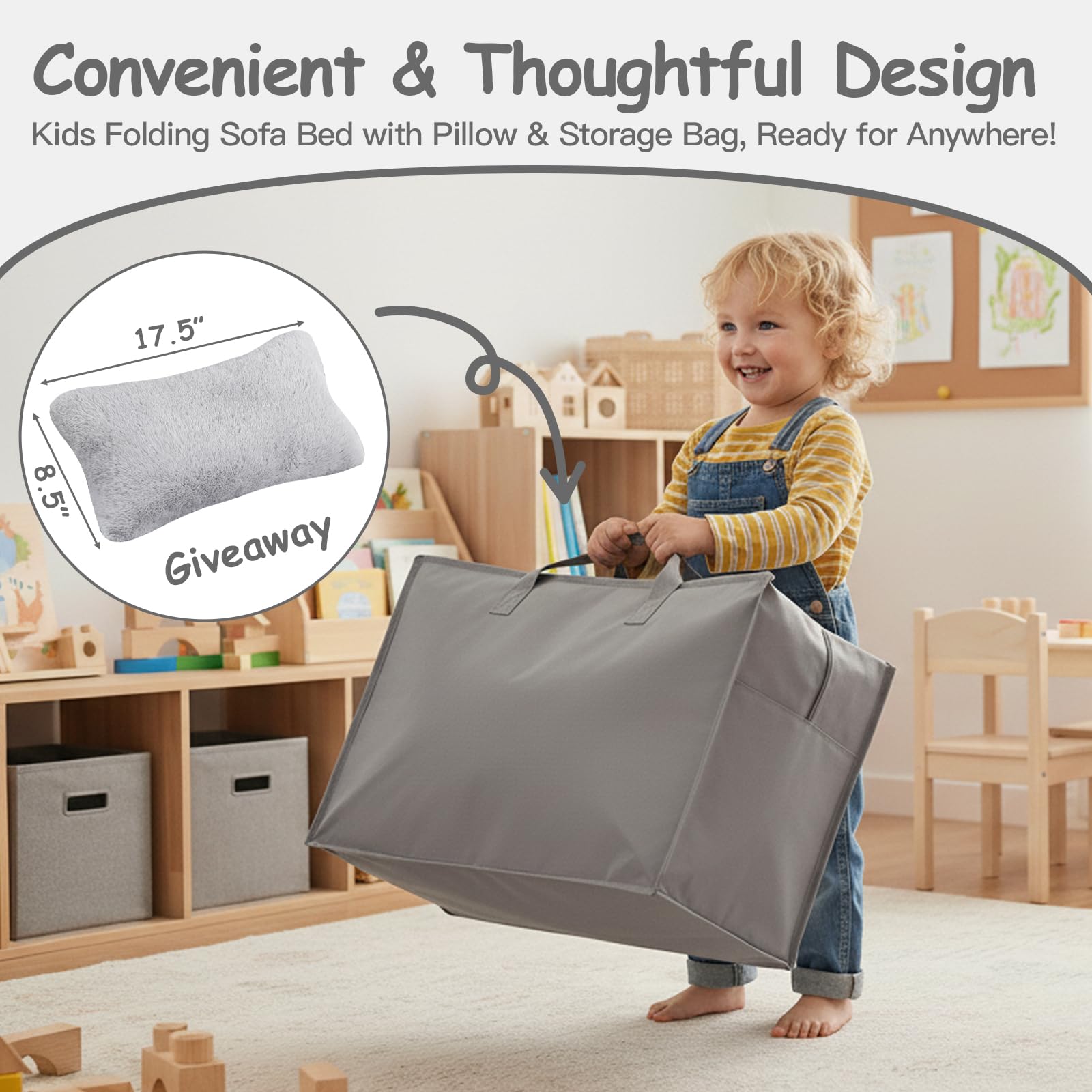 Sofá cama para niños, colchón de suelo para niños pequeños que brilla en la oscuridad, sofá modular de dinosaurio azul para bebé, sofá plegable para niños, futón plegable, cama para sala de