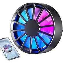 Cell Phone Cooler,Smart Phone Radiator with Color Ambient Light - Excellent Fast Heat Dissipation, Low Noise Cooling Fan Most Mobile Phone Models