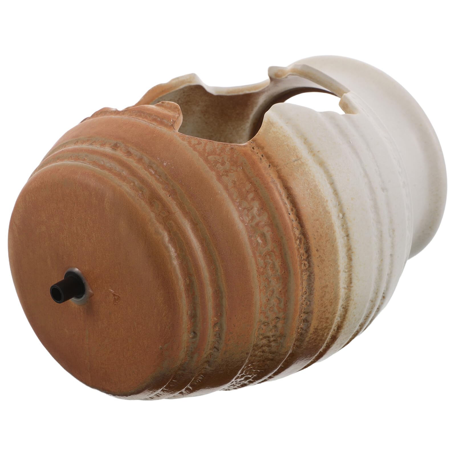 BESTonZON Fontaine Cascade Céramique pour Aquarium Décoration De Jardin Intérieur Élément Décoratif avec Filtre Média