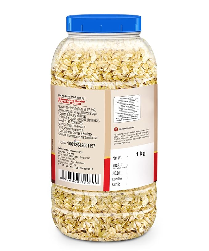 Manna Avena Arrollada 2kg Sin Gluten Integral Pack de 2 miniatura 9