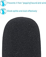 Vista 5 de SUNMON Paraviento de espuma para micrófono Fifine Podcast, cubierta antipopparaviento compatible con micrófono condensador Fifine K670 USB